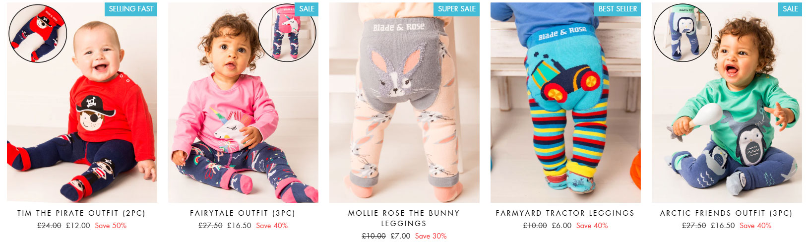 Blade & Rose UK Deals and Discounts on Stylish Baby Clothing and Accessories image